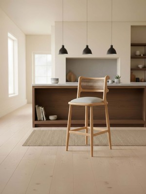 Gazzini Furniture Venosa Ahşap Bar Sandalyesi