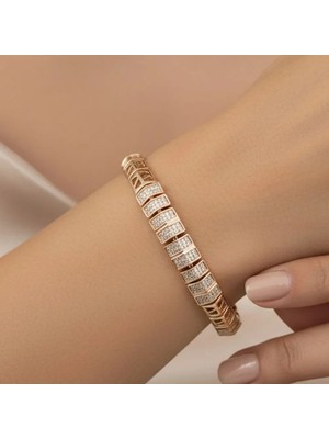 Stil Incisi/xupıng Jewelry Elya Zirkon Taşlı Bileklik