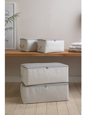 PremiumPort 4'lü Gri Baza Altı Kazak Pike Battaniye Seti, Şık ve Konforlu Hediye