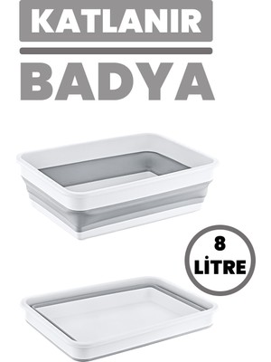 PremiumPort Katlanabilir Çok Amaçlı Leğen ve Badya Seti, Pratik ve Şık Çeyiz Malzemesi