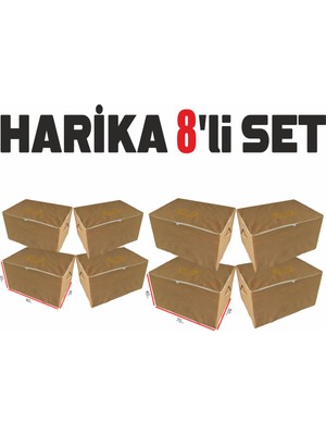 PremiumPort Mega Yorgan ve Organizer Seti, 70X50X40, 4'lü Paket