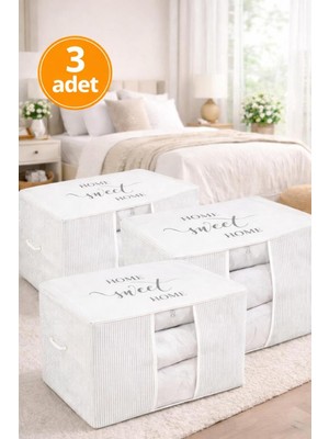 PremiumPort 3’lü Baskılı Ip Kulplu Pencereli Maxi Hurç Seti