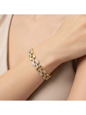 Xuping Jewelry Petek Zirkon Taşlı Bileklik