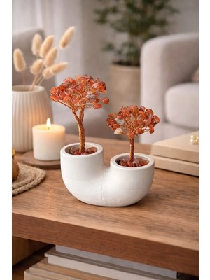 Home Akik Doğal Taş Negatif Enerji Ağaci El Yapımı Dekoratif Masaüstü Biblo