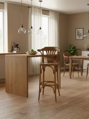 Gazzini Furniture Thonet Kolçaklı Ahşap Bar Sandalyesi