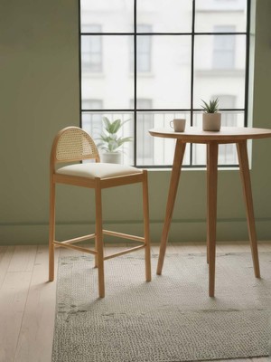 Gazzini Furniture Merlin Hazeranlı Iskandinav Bar Sandalyesi