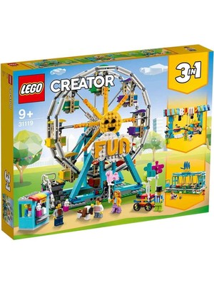 Lego® Creator 3’ü 1 Arada Dönme Dolap 31119 - Çarpışan Arabalı, Gondollu ve 5 Minifigürlü Oyuncak Ya