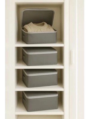 Esranın Dünyası 4 Adet Çok Amaçlı Giysi Düzenleyici Hurç - 40X40X30 cm