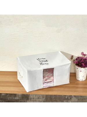 PremiumPort Orta Boy Pvc Detaylı Hurç, Prendi Home, 52X28X21 Cm, Şık ve Hafif