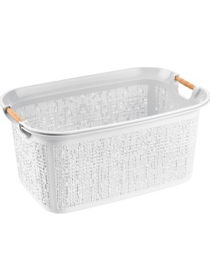 PremiumPort Pratik Kulplu Temiz Çamaşır Sepeti, Hızlı ve Düzenli Çamaşır Düzeni