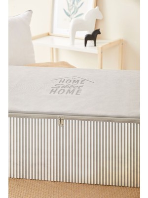 PremiumPort 3’lü Mega Boy Gri Çizgili Hurçlar, Modern Organizer Seti