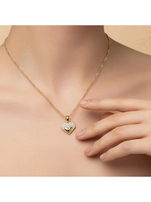 Xuping Jewelry Kalpli Çiçek Taşlı Kolye