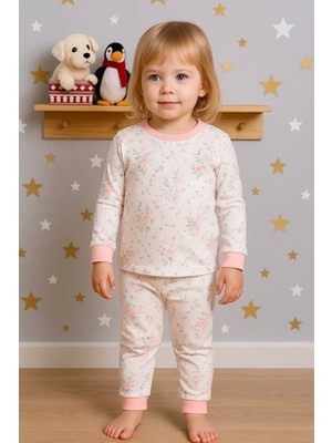 LTG Nova Çiçek Desenli Kız Bebek Eşofman Takımı Pamuk