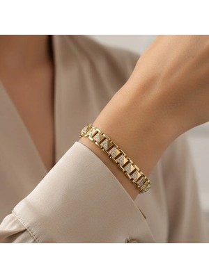 Xuping Jewelry Kare Taşlı Model Bileklik