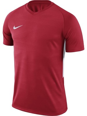 Nike M Nk Dry Tiempo Prem Jsy Ss Kırmızı Erkek Tişört Rahat Kesim ve Şık Tasarım ile Günlük Kullanım