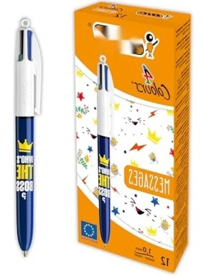 Esranın Dünyası 4 Renkli Tükenmez Kalem Seti - 12'li Kutu