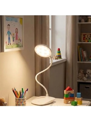 Esranın Dünyası Şarjlı LED Masa Lambası - 3 Kademe Dokunmatik Parlaklık Ayarı