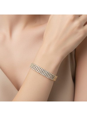 Stil Incisi/xupıng Jewelry Margarita Zirkon Taşlı Bileklik
