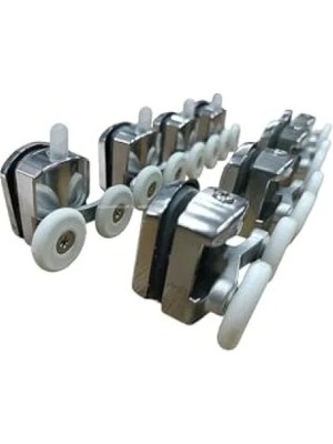 Esranın Dünyası Krom Kaplama Duşakabin Tekerlek Seti, 8’li Takım