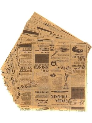 Esranın Dünyası Vintage Desenli Yağlı Kağıt 50 Adet