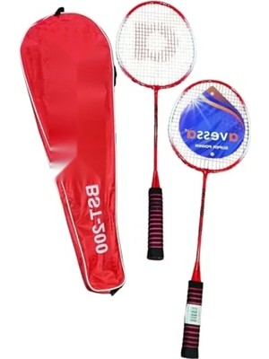 Esranın Dünyası Badminton Raket Seti, Kırmızı Renk, Dayanıklı Tasarım