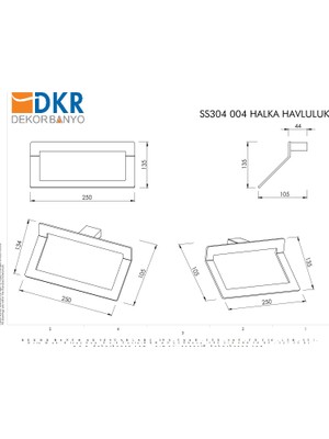 DKR Dekor Banyo SS304 -Halka Havluluk