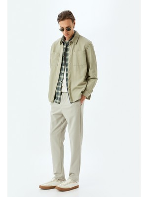 Koton Beli Bağcıklı Cepli Pamuk Karışımlı Slim Fit Eşofman Pantolon