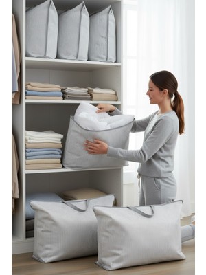 PremiumPort 6'lı Çok Amaçlı Yastık Saklama Çantası 50X70, Pratik ve Şık Depolama