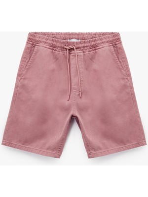 Koton Pamuklu Bermuda Cep Detaylı Beli Bağcıklı Baggy Jean Şort