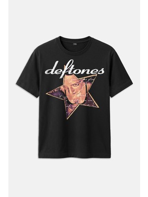 Kendim Seçtim Siyah Tişört Deftones Alternatif Metal 90LAR Unisex Regular Fit