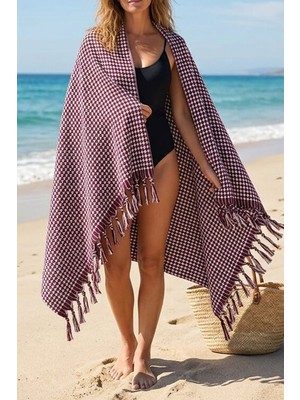 Daylife Çok Amaçlı Peştemal Peşkir 120X150 cm | Plaj Havlusu, Şal, Pareo, Pike, Koltuk Örtüsü | %100 Pamuk