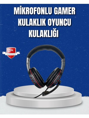Akinco Bilgisayar Oyuncu Kulaklığı – Yumuşak Pedli, Dayanıklı Ipli Kablo