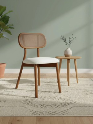 Kleinhaus Furniture Ibiza Ahşap Yemek Odası Sandalyesi, Modern Tasarım, Gürgen İskelet, Değiştirilebilir Renk