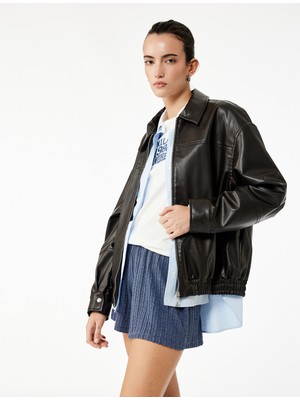 Koton Slim Fit Beli Lastikli Dokulu Mini Şort