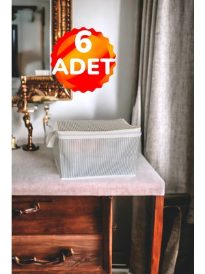 PremiumPort 6'lı Çorap ve Iç Giyim Düzenleyici Mini Hurç 30X20X18 cm