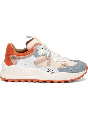 Tergan Mavi Deri-Tekstil Kadın Sneaker - K25I1AY67897-U6O