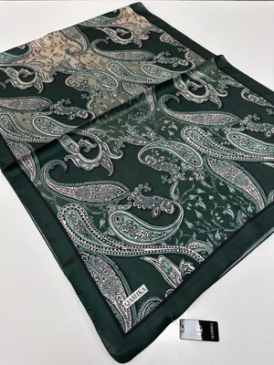 Qashka Saten Ipek Şal Etro Desen LBT0104