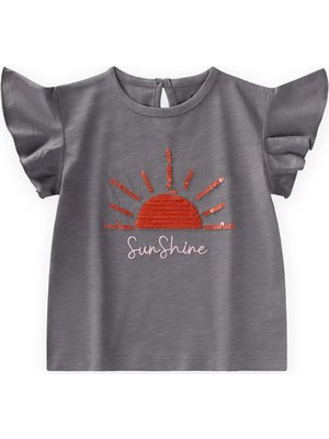 Cigit Pullu T-Shirt 1-10 Yaş O Gri