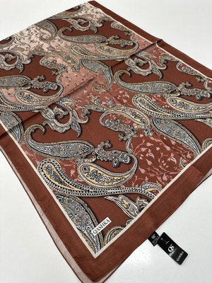 Qashka Saten Ipek Şal Etro Desen LBT0118