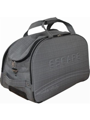 Escape Esc-26 Ekose Kumaş Küçük Boy Hostes Seyahat Çantası
