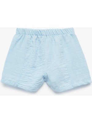 Koton Beli Lastikli Basic Mini Şort