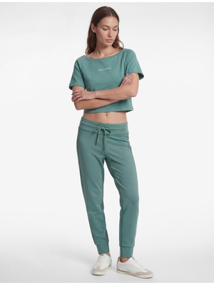 Koton Yüksek Bel Slim Fit Bağcıklı Spor Tayt