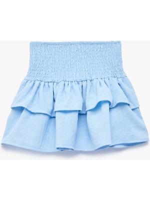 Koton Kat Detaylı Yüksek Bel Gipeli Yüksek Bel Etek