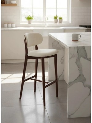 Kleinhaus Furniture Nebulora Ahşap Bar Sandalyesi / Modern Tasarım