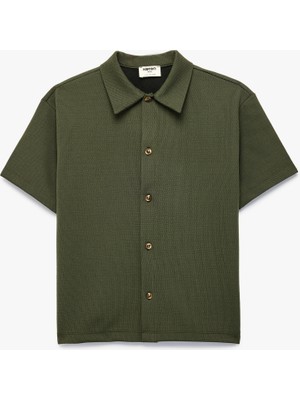 Koton Pike Kumaş Regular Fit Kısa Kollu Gömlek