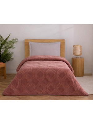 Özdilek Trendy Embos Tek Kişilik BATTANIYE(155X220)-ART Deco Sıcak Kahve