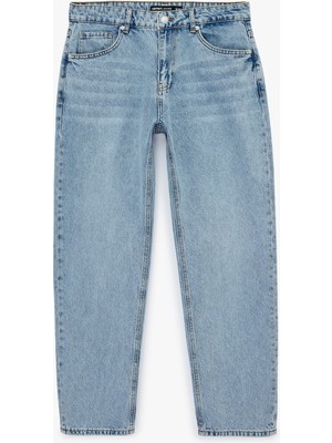 Koton Pamuklu Normal Bel Vintage Straight Fit Jean Pantolon