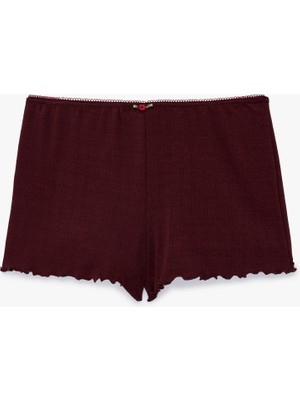 Koton Rahat Kalıp Pointelle Kumaş Şort Pijama Altı