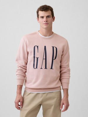 Gap Erkek Pembe Gap Logo Fleece Sweatshirt