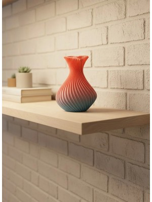 Esranın Dünyası Romantik Kalp Figürlü Süslük Vazo Modern Tasarım 15 cm